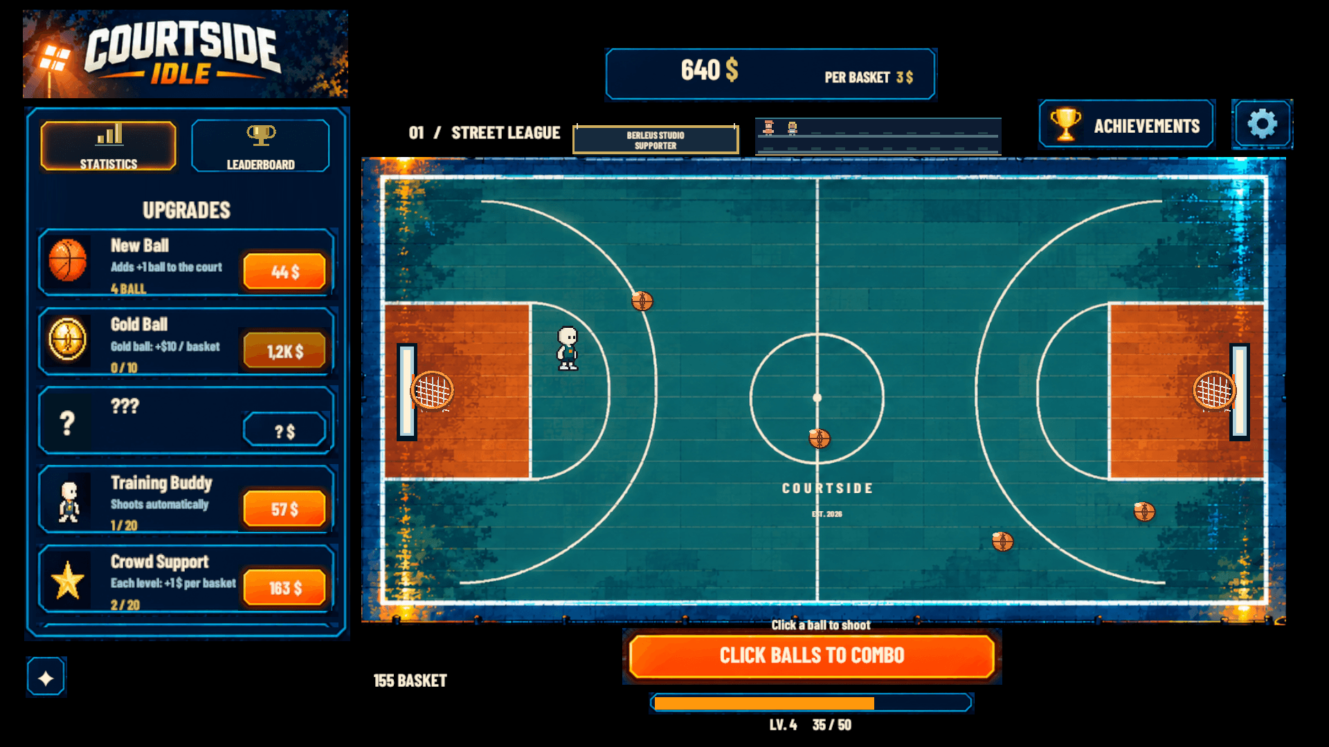 Courtside Idle screenshot 1