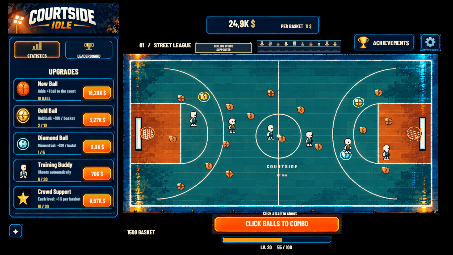Courtside Idle screenshot 3