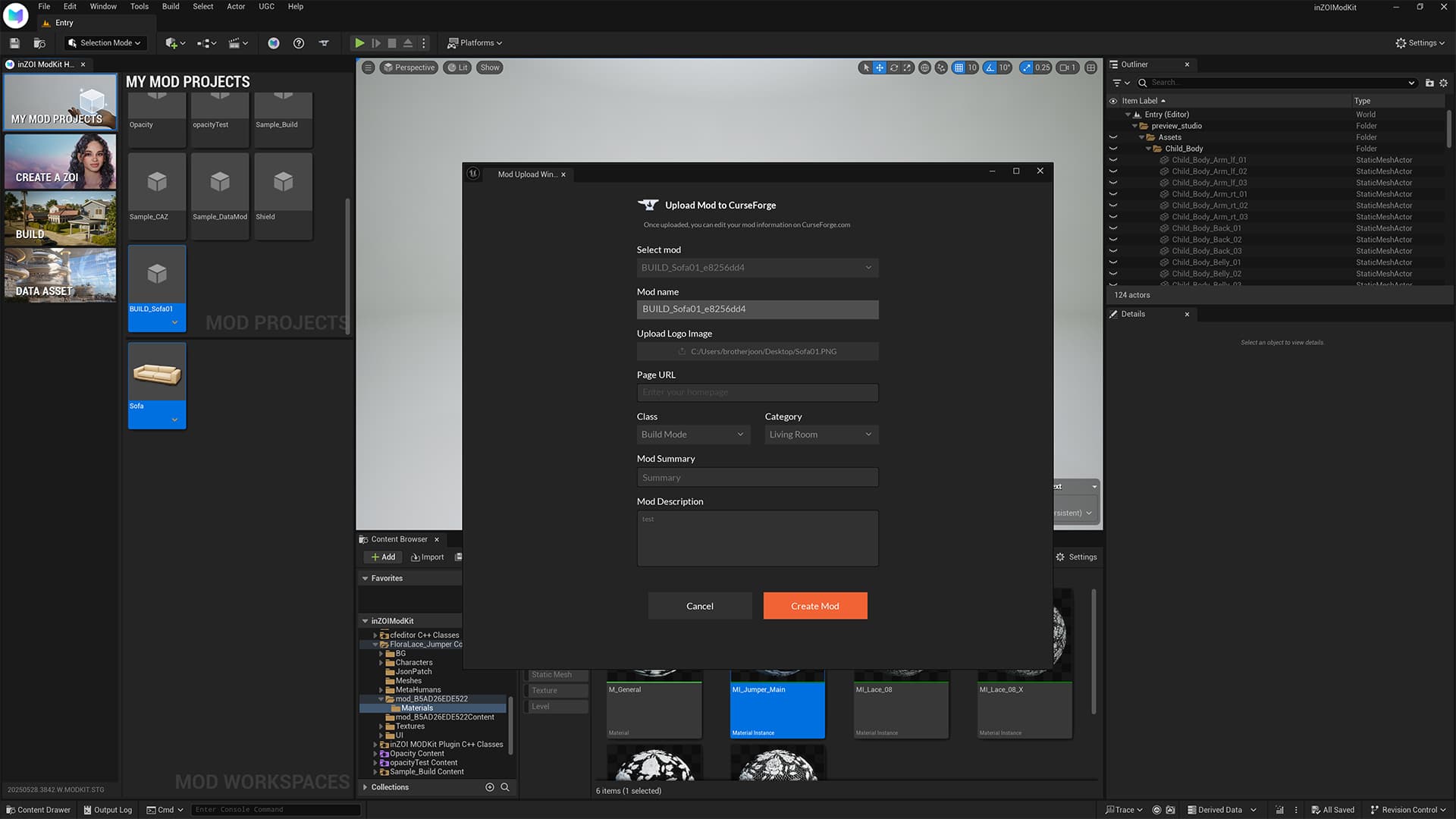 inZOI MODkit official image 12