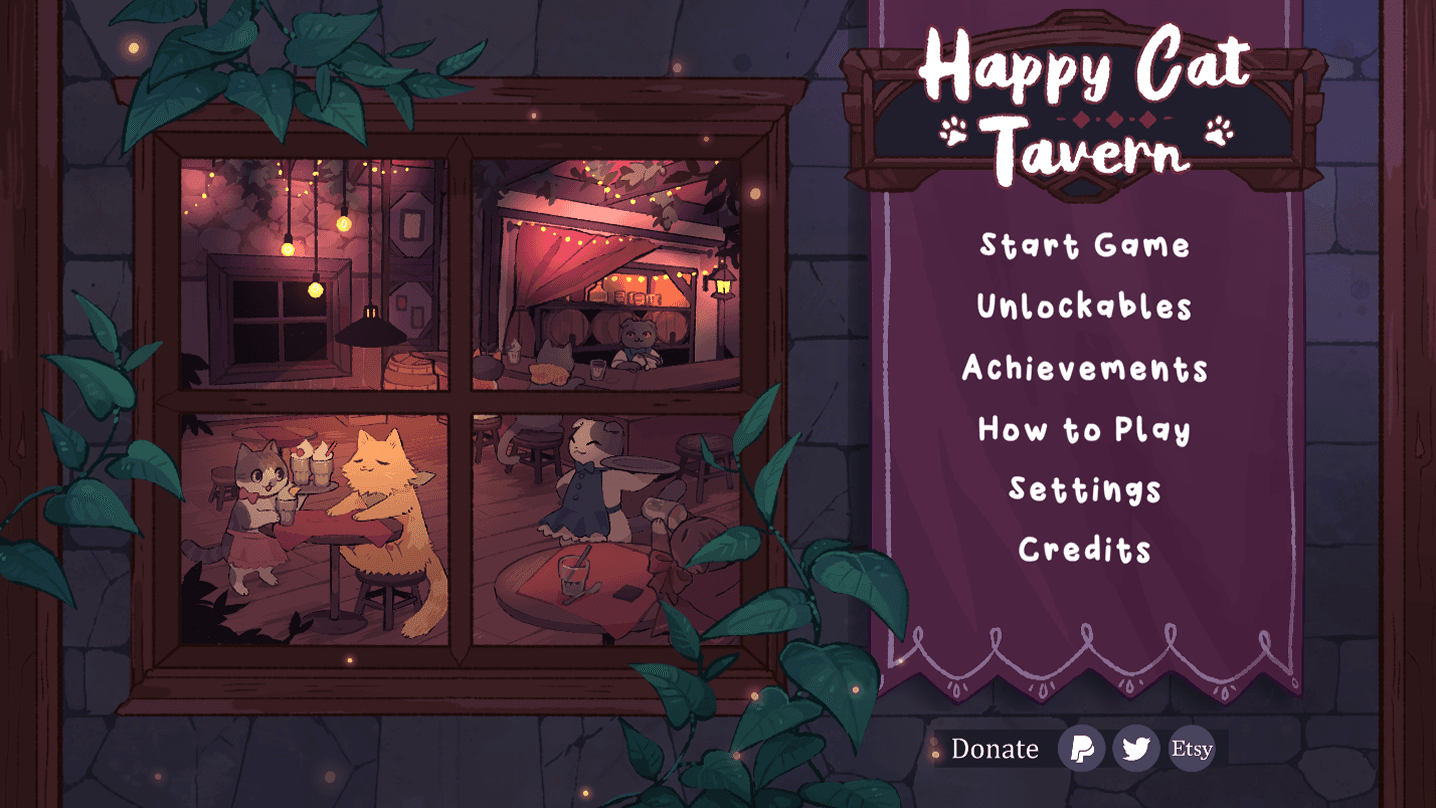 Happy Cat Tavern: Typing Challenge screenshot 1