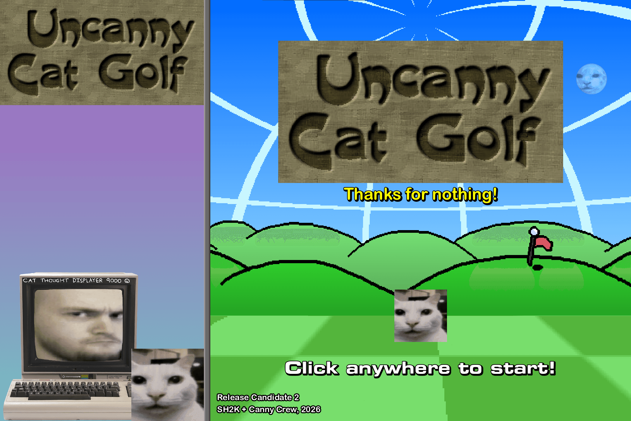 Uncanny Cat Golf screenshot 1