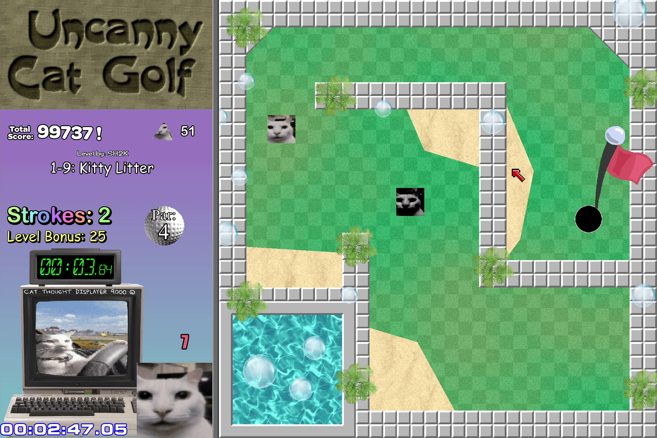 Uncanny Cat Golf screenshot 2