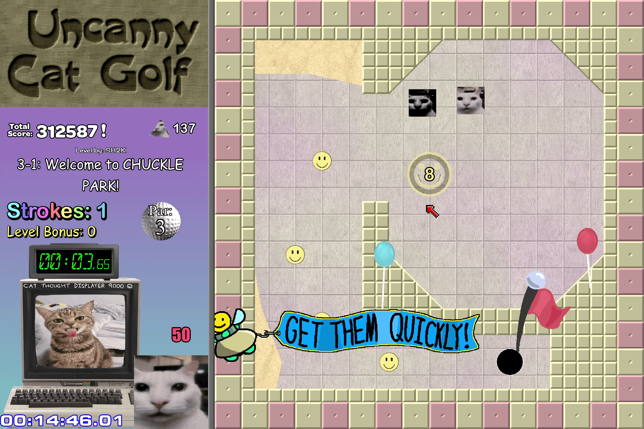 Uncanny Cat Golf screenshot 3