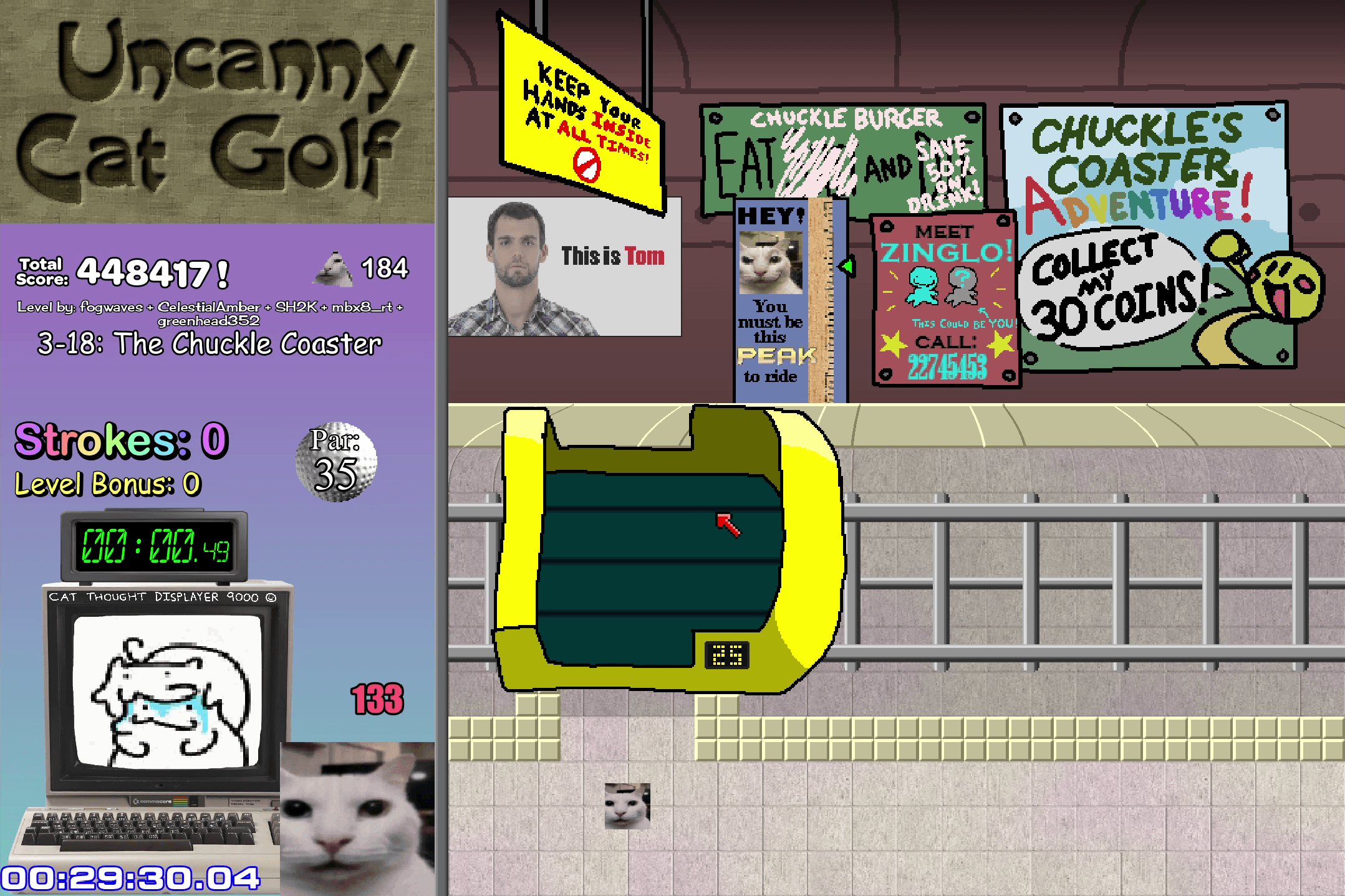 Uncanny Cat Golf screenshot 4