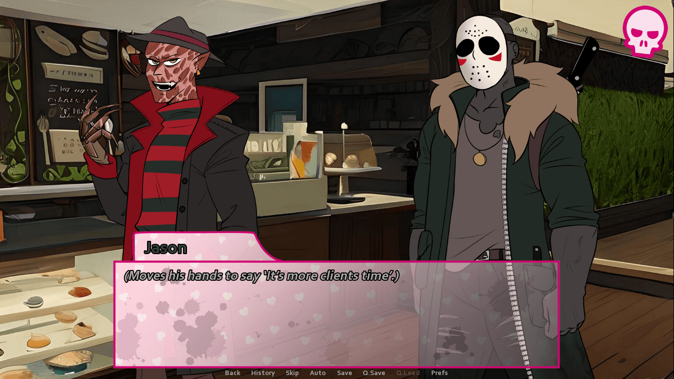HORROR/ROMANCE a slasher dating simulator screenshot 4