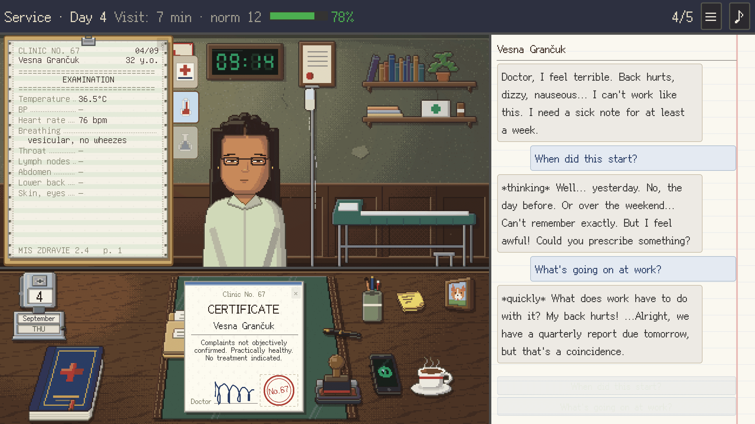 Poliklinika: Physician Simulator (Demo) screenshot 3