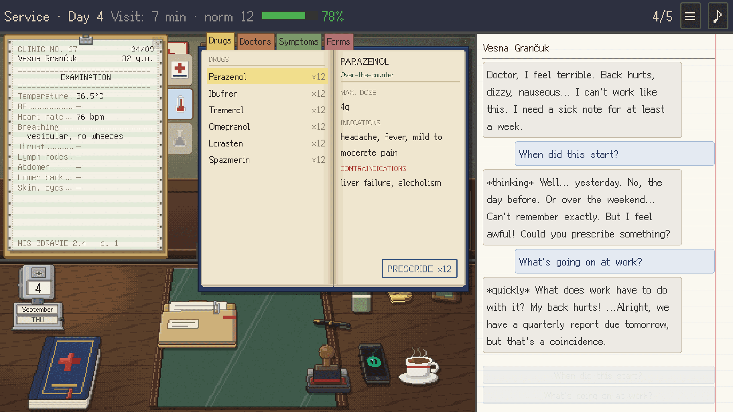 Poliklinika: Physician Simulator (Demo) screenshot 2