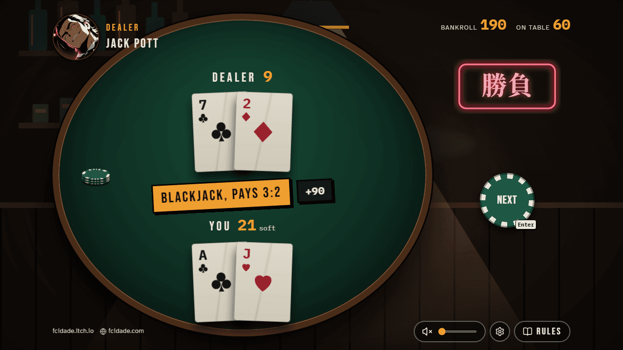 Blackjack 21 - Free Browser Card Game screenshot 4