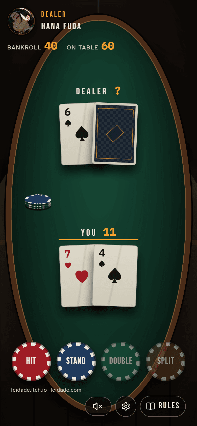 Blackjack 21 - Free Browser Card Game screenshot 8