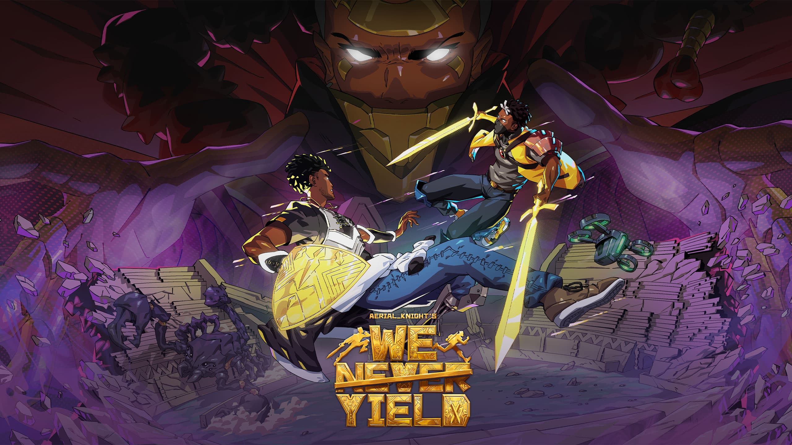 Aerial_Knight's We Never Yield cover art