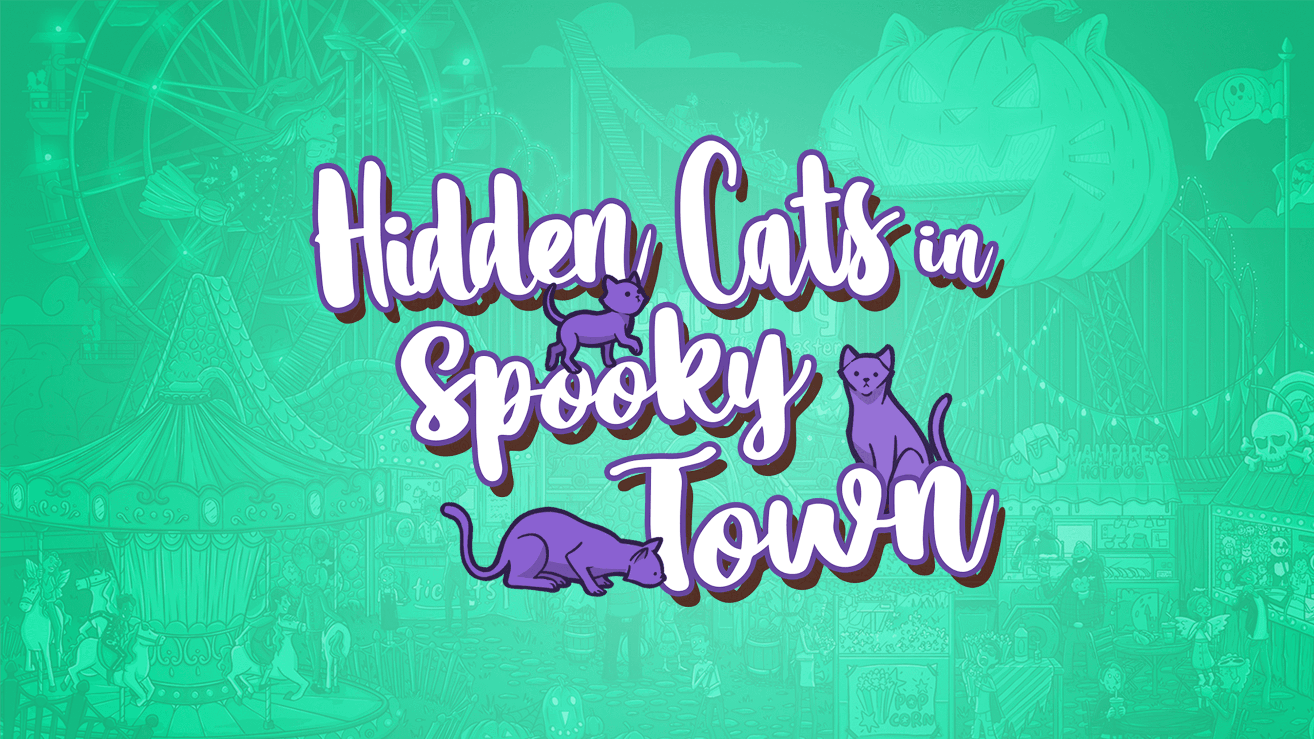 Hidden Cats in Spooky Town cover art